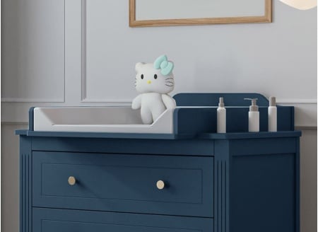 Plan à langer pour commode ÉLORIA - Bleu impérial - 1