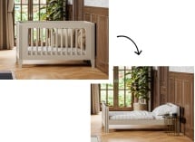 Lit bébé évolutif 70x140 MILENNE Beige Sable - 3
