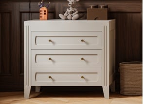Kommode MILENNE mit 3 Schubladen - Sandbeige
