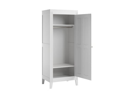 MILENNE Kleiderschrank mit 1 Tür - Weiß