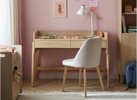 In hoogte verstelbaar kinderbureau LILO - Eiken