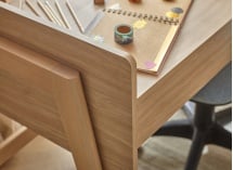 Bureau enfant réglable en hauteur LILO Chêne - 5
