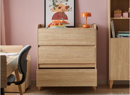 LILO 3-drawer chest - Oak