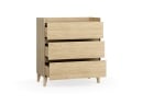 Commode 3 tiroirs LILO Chêne - 6