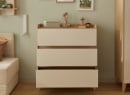 Commode 3 tiroirs LILO Chêne/Sable - 3