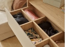 Commode 3 tiroirs LILO Chêne/Sable - 4