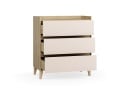 Commode 3 tiroirs LILO Chêne/Sable - 6