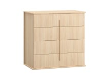 Commode 4 tiroirs SINA Chêne Clair - 4