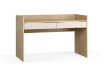 Bureau avec 2 tiroirs LILO  Chêne/Sable - 4