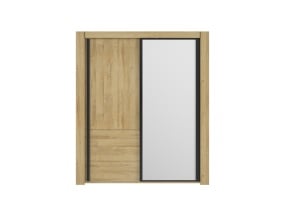 Armoire 2 portes coulissantes avec miroir OSCAR - 3