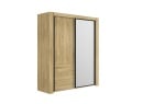 Armoire 2 portes coulissantes avec miroir OSCAR - Chêne - 3