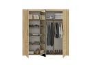 Armoire 3 portes avec miroir OSCAR - Chêne - 5