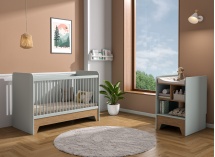 Lit bébé évolutif 3 en 1 BROOM - Sauge/Chêne - 3