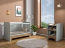 Lit bébé évolutif 3 en 1 BROOM - Sauge/Chêne - 3