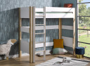 Lit mezzanine 90x190 SYMI – Blanc/Bouleau Nateo Concept - 1