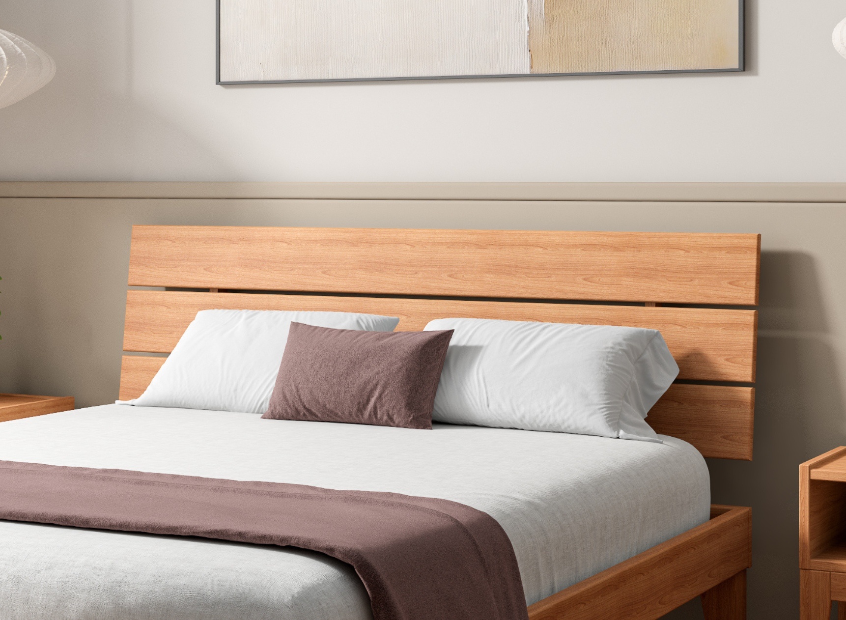 Erst-Holz Letto In Faggio Massiccio 90x200 – 5 Varianti Disponibili (senza Doghe, Con Doghe, Con Materasso) – Elegante Letto In Legno Oliato Con Testiera 75 Cm – Made In EU