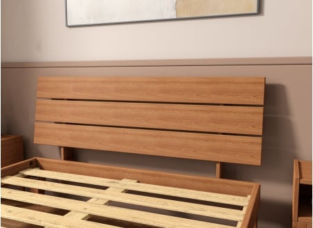 Trio-Kopfteil für 140er ACHILLE Bett - Buche