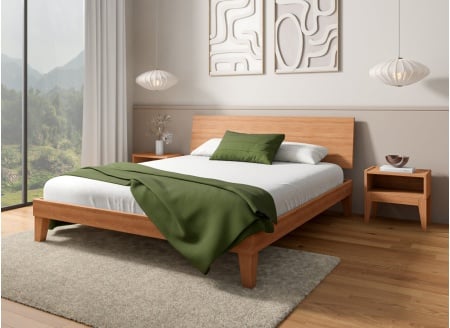 Lit avec tête de lit pleine 160x200 ACHILLE - 1