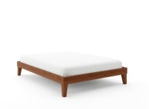 Lit en bois massif 140x190 ACHILLE - Noyer - 4