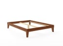 Lit en bois massif 140x190 ACHILLE - Noyer - 8