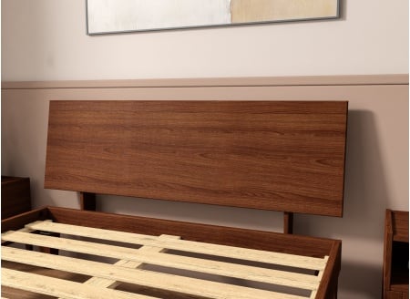 Testiera piena per letto 140 ACHILLE - Noce