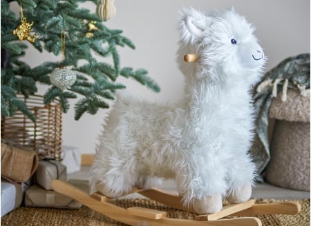 Cavallo a dondolo lama KINTO - Bianco