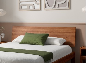 Vol hoofdeinde voor 160 ACHILLE bed - Notenhout