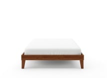 Lit en bois massif 160x200 ACHILLE - Noyer - 5