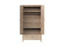 Armoire 2 portes 1 tiroir cannage rotin NAMI - Bois - 7
