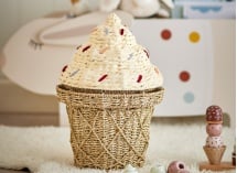 Panier de rangement avec couvercle CILLIE - 1