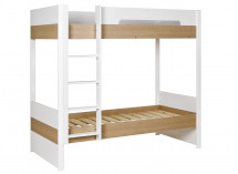 Lit superposé 90x200 PRADO – Blanc/Chêne Nateo Concept - 3