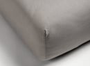 Drap housse 140x190 Coton Bio - Gris - 2