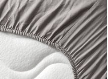 Drap housse 140x190 Coton Bio - Gris - 3