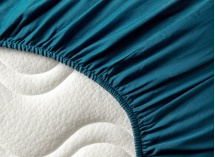 Drap housse 90x190 Coton Bio - Bleu nuit - 2