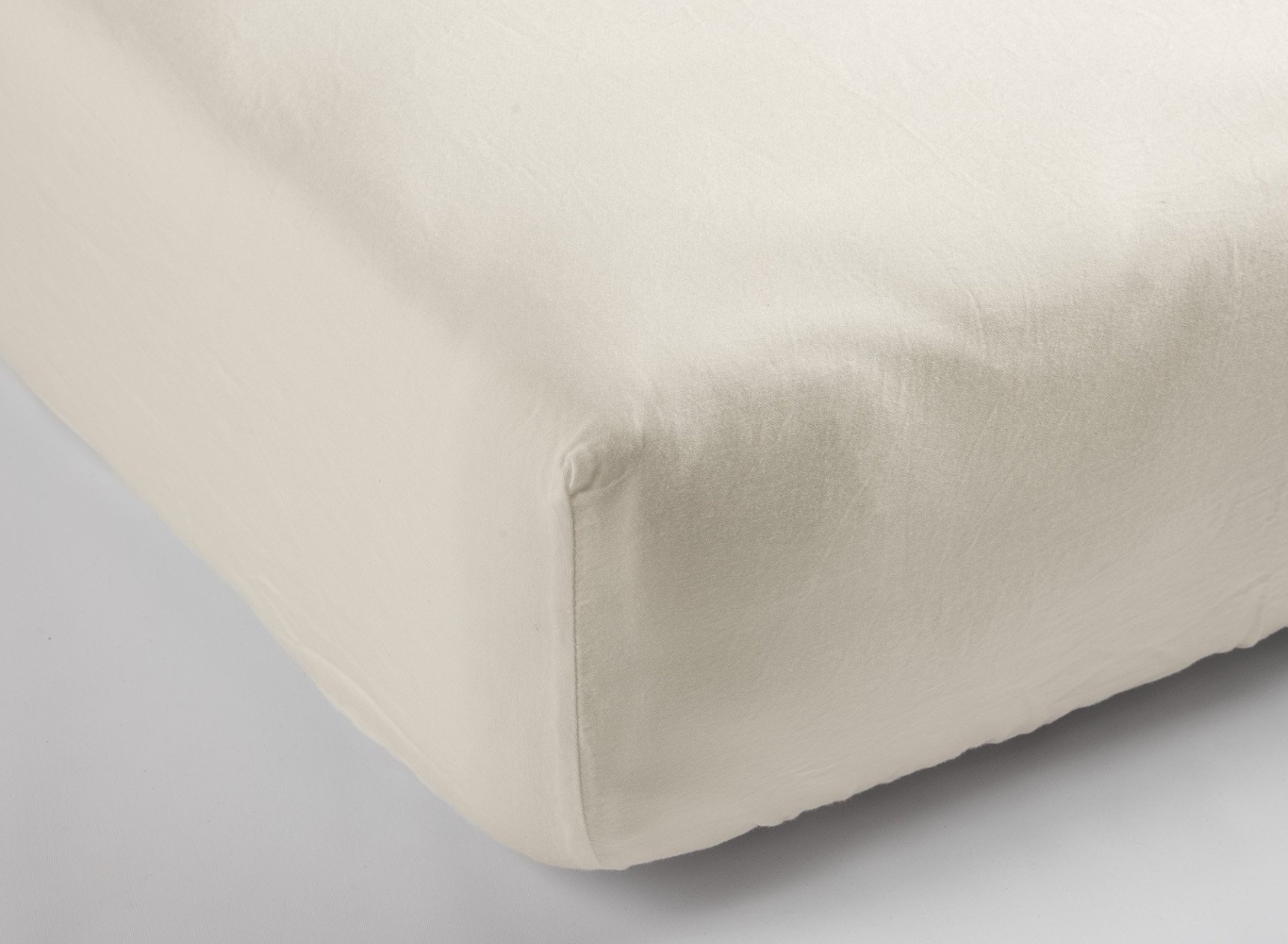 Drap housse 90x190 Coton Bio - Ecru - 1