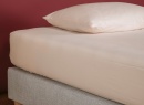 Drap housse 90x190 Coton Bio - Rose nude - 4