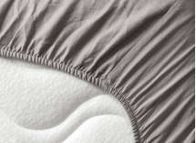 Drap housse 90x200 Coton Bio - Gris - 2