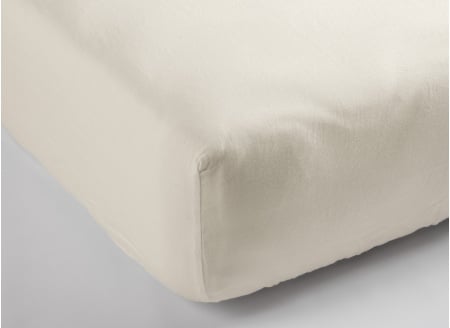 Drap housse 90x200 Coton Bio - Ecru - 1