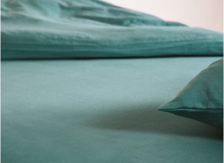 Drap housse 90x200 Coton Bio - Eucalyptus - 3