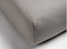 Drap housse 160x200 Coton Bio - Gris - 2