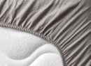 Drap housse 160x200 Coton Bio - Gris - 3