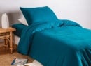 Housse de couette 140x200 Coton Bio - Bleu nuit - 1