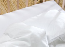 Housse de couette 140x150 Coton Bio - Blanc - 1