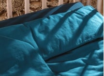 Housse de couette 140x150 Coton Bio - Bleu nuit - 1