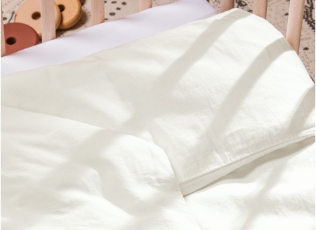 Housse de couette 140x150 Coton Bio - Ecru - 1