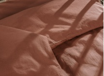 Housse de couette 140x150 Coton Bio - Terracotta - 1