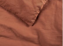 Housse de couette 200x200 Coton Bio - Terracotta - 4