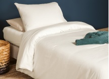Housse de couette 140x200 Coton Bio - Ecru - 1
