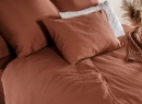 Housse de couette 240x260 Coton Bio - Terracotta  - 1