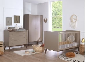Complete babykamer ADELE - Klei/Notenhout